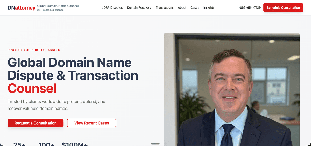DNattorney.com — Domain Name Law Firm — new design